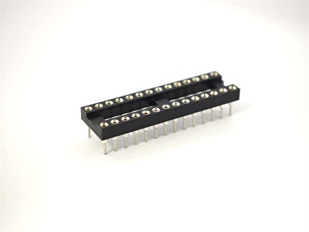IC-Sockel DIL28 Rm2.54 x 7.62mm