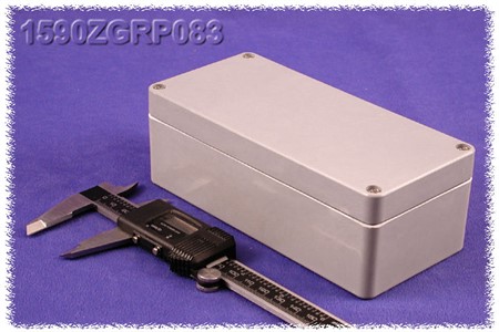 1590ZGRP083 Låda Grå IP66