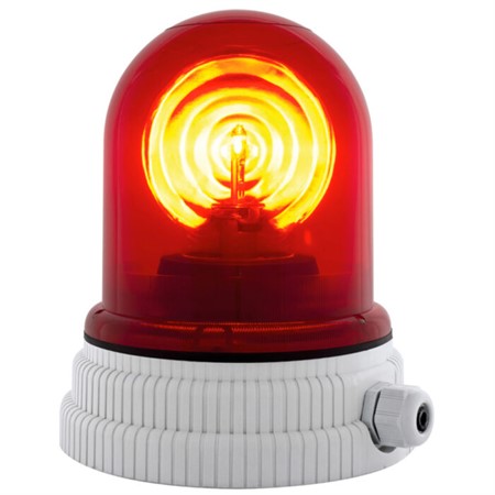Signallampa röd roterande 240VAC 55W Typ 200 H1 IP55 Electra