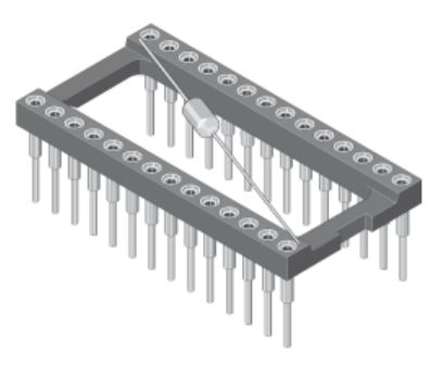 IC-Sockel DIL14 Rm2.54 x 7.62mm