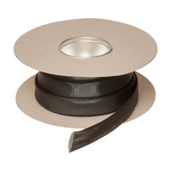 HIL-FLEX® ECO Polyester flätad kabelstrumpa 8/512 Svart 100m