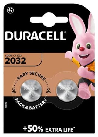 Knappcellsbatteri Litium CR2032 2P