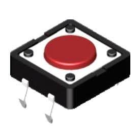 DTSG-65R Tact 6x6 h=9.5 2.6N