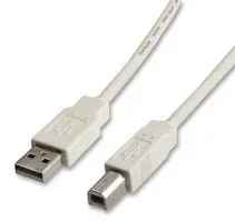 USB 2.0 kabel A ha - B ha 1.8m vit