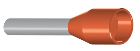 Isolerad ändhylsa 0.50-6/12 Orange