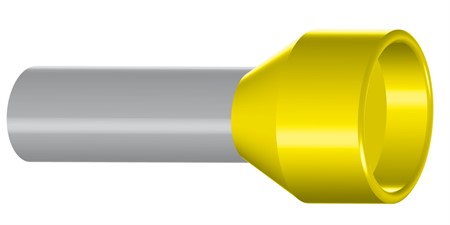 Isolerad ändhylsa 70.00 20/37 Gul