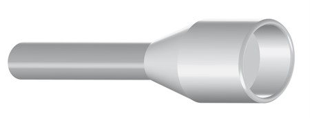 Isolerad ändhylsa 0.50-6/12 Vit