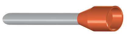 Isolerad ändhylsa 0.50-10/16 HL Orange