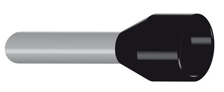 Isolerad ändhylsa 1.50-8/14 Svart