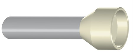 Isolerad ändhylsa 16.0 L Elfenben