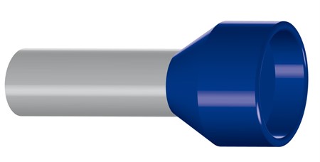 Isolerad ändhylsa 2.50 N Blå