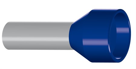 Isolerad ändhylsa 16.00 N Blå
