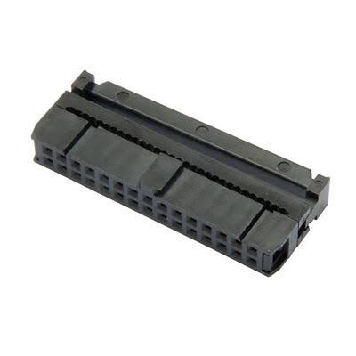 IDC kontakt 14P Rm2.54mm med dragavlastning