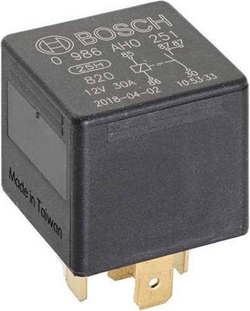MINI-RELÄ 30A 1-POL NO  12V