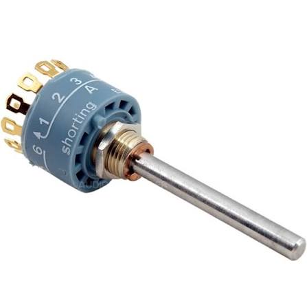 Rotary switch 01-2x6u Au GS