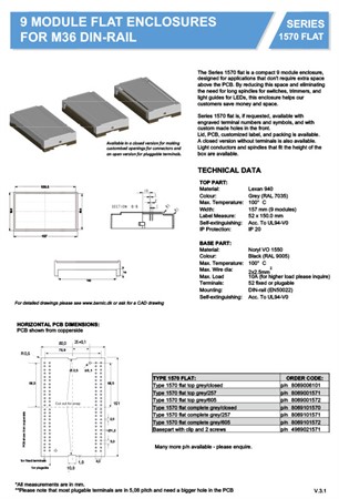 Typ 1570 flat lock 257 grå PC UL